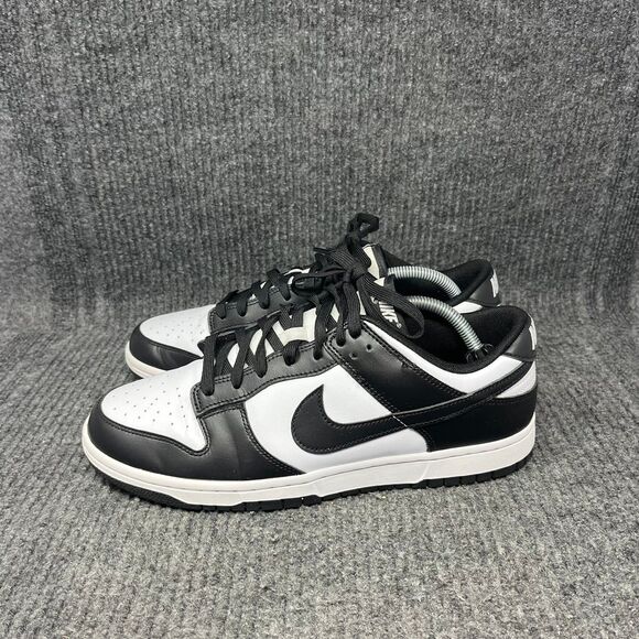 Nike Dunk Low Retro Panda Black White Leather Shoes Mens Size 10 DD1391-100 main image 6